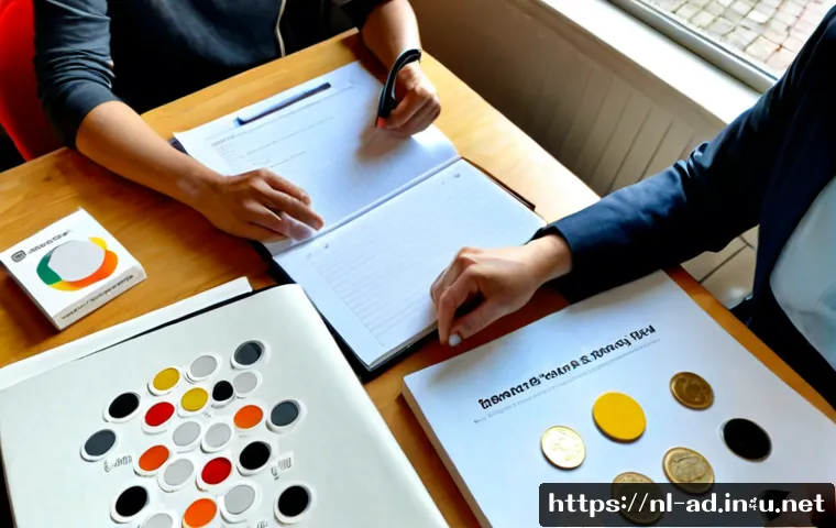 광고홍보사와 소비자 중심 광고 기법 - Photorealistic Dutch advertising agency workshop in a bright Amsterdam-style canal-side office, dive...